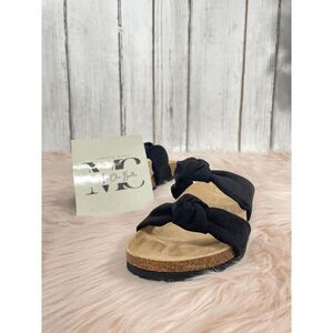 Sun + Stone Women's Astrid Knotted Sandals - Black 8M